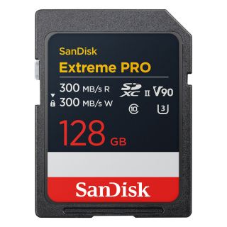 SanDisk Extreme PRO 128GB 300MB/s UHS-II SDXC Memory Card