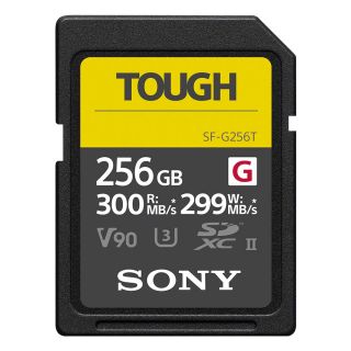 Sony G Series TOUGH 256GB UHS-II 299MB/Sec SDXC Memory Card (SF-G256T)