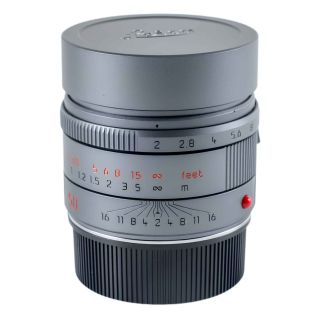 Leica APO-SUMMICRON-M 50mm f/2 ASPH Lens - Metal Gray (11160)